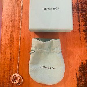 Tiffany & Co. Sterling Silver & Rubedo Interlocking Circles Necklace